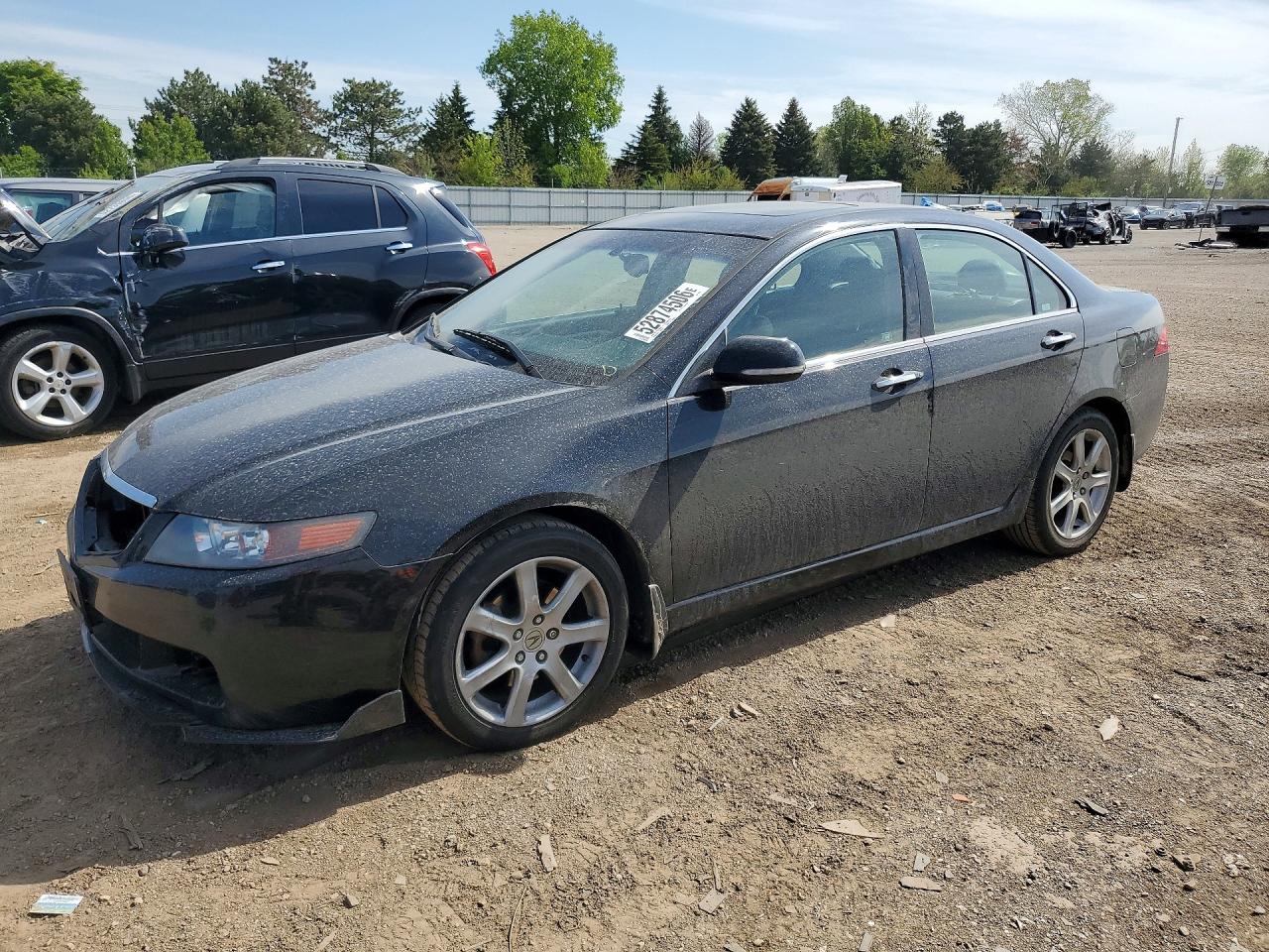 2004 Acura Tsx Black vin: JH4CL96814C024381