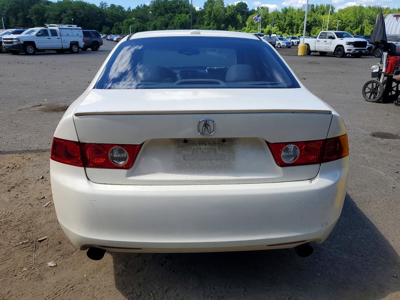 2005 Acura Tsx White vin: JH4CL96815C006545