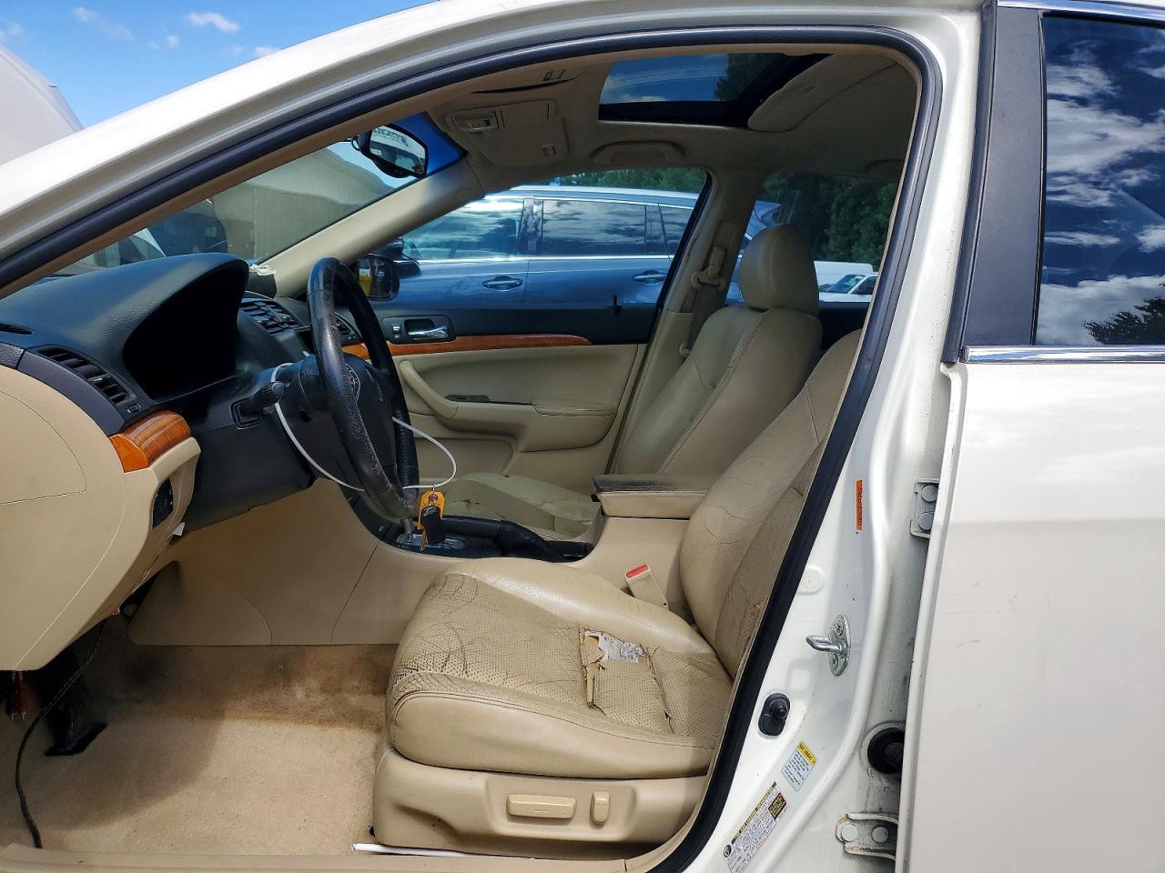 2005 Acura Tsx White vin: JH4CL96815C006545