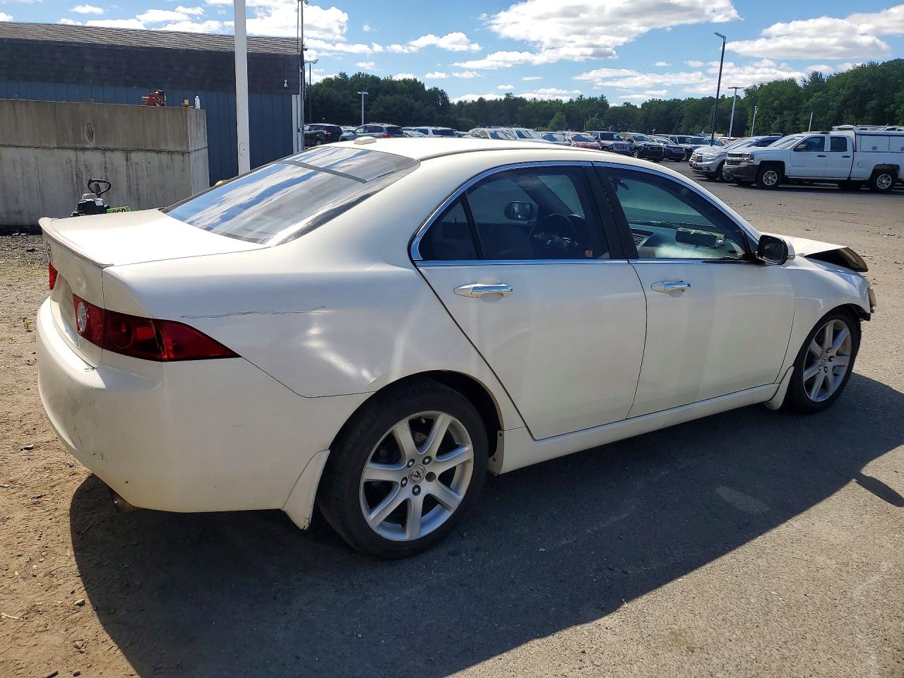 2005 Acura Tsx White vin: JH4CL96815C006545
