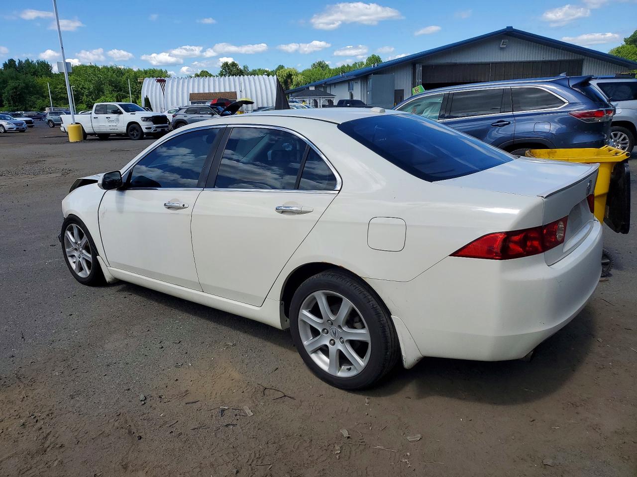 2005 Acura Tsx White vin: JH4CL96815C006545