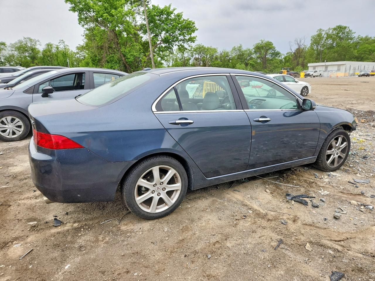 2005 Acura Tsx Синий vin: JH4CL96815C032482