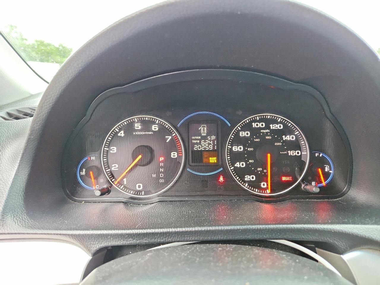 2005 Acura Tsx Синий vin: JH4CL96815C032482