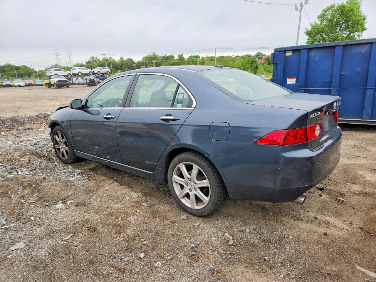 2005 Acura Tsx Синий vin: JH4CL96815C032482