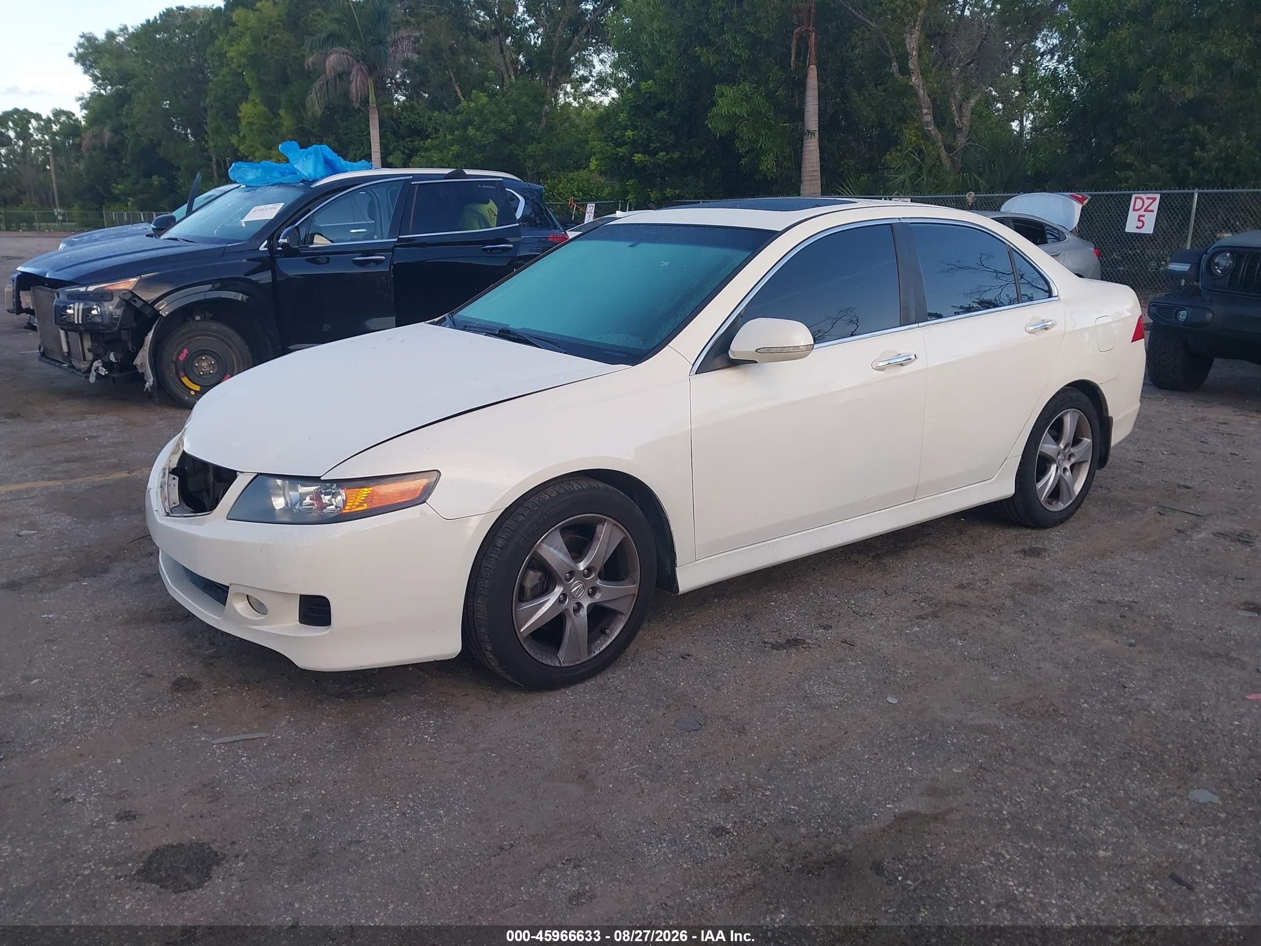 2006 Acura Tsx   White vin: JH4CL96816C011875