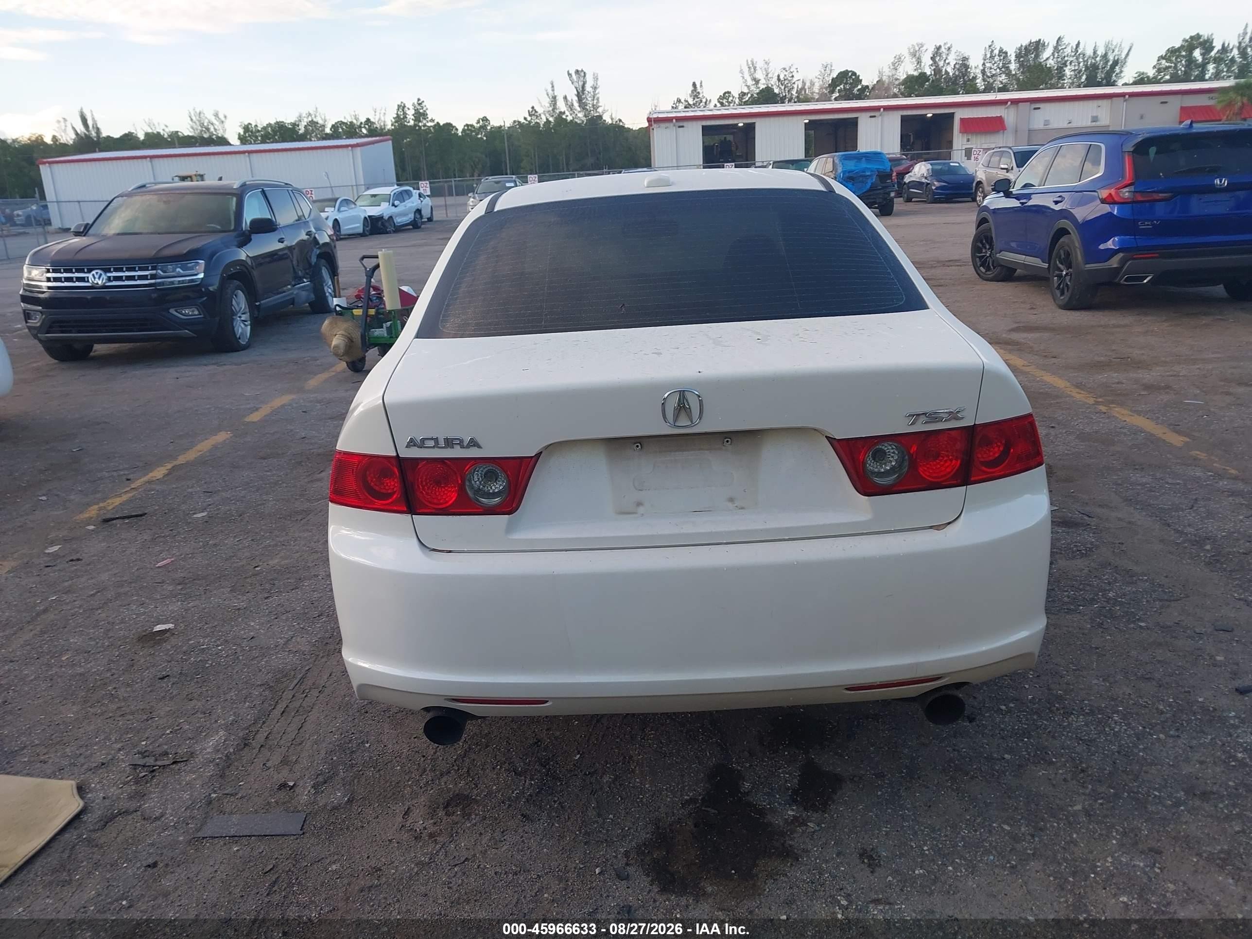 2006 Acura Tsx   White vin: JH4CL96816C011875