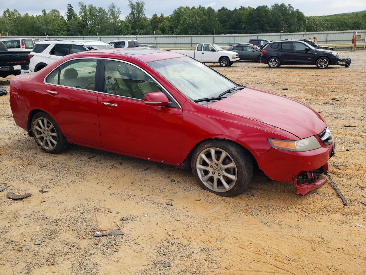 2006 Acura Tsx Red vin: JH4CL96816C016476
