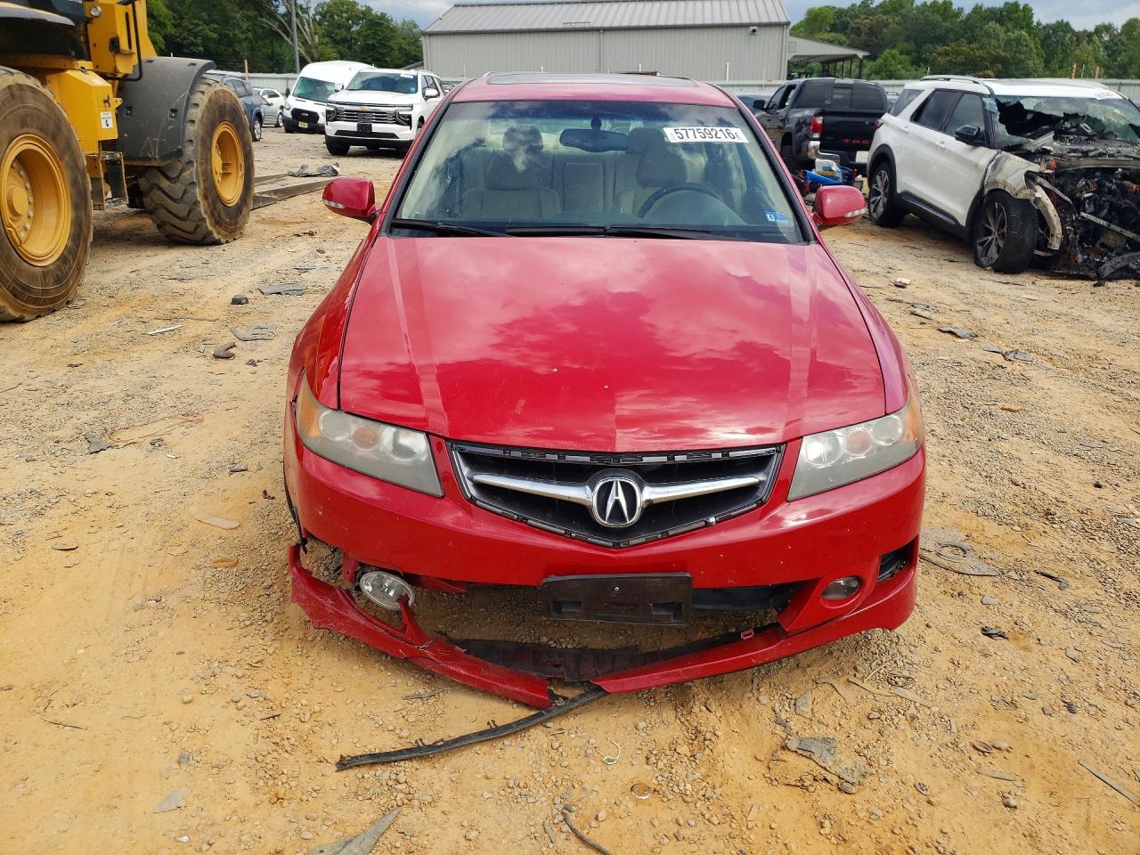 2006 Acura Tsx Red vin: JH4CL96816C016476