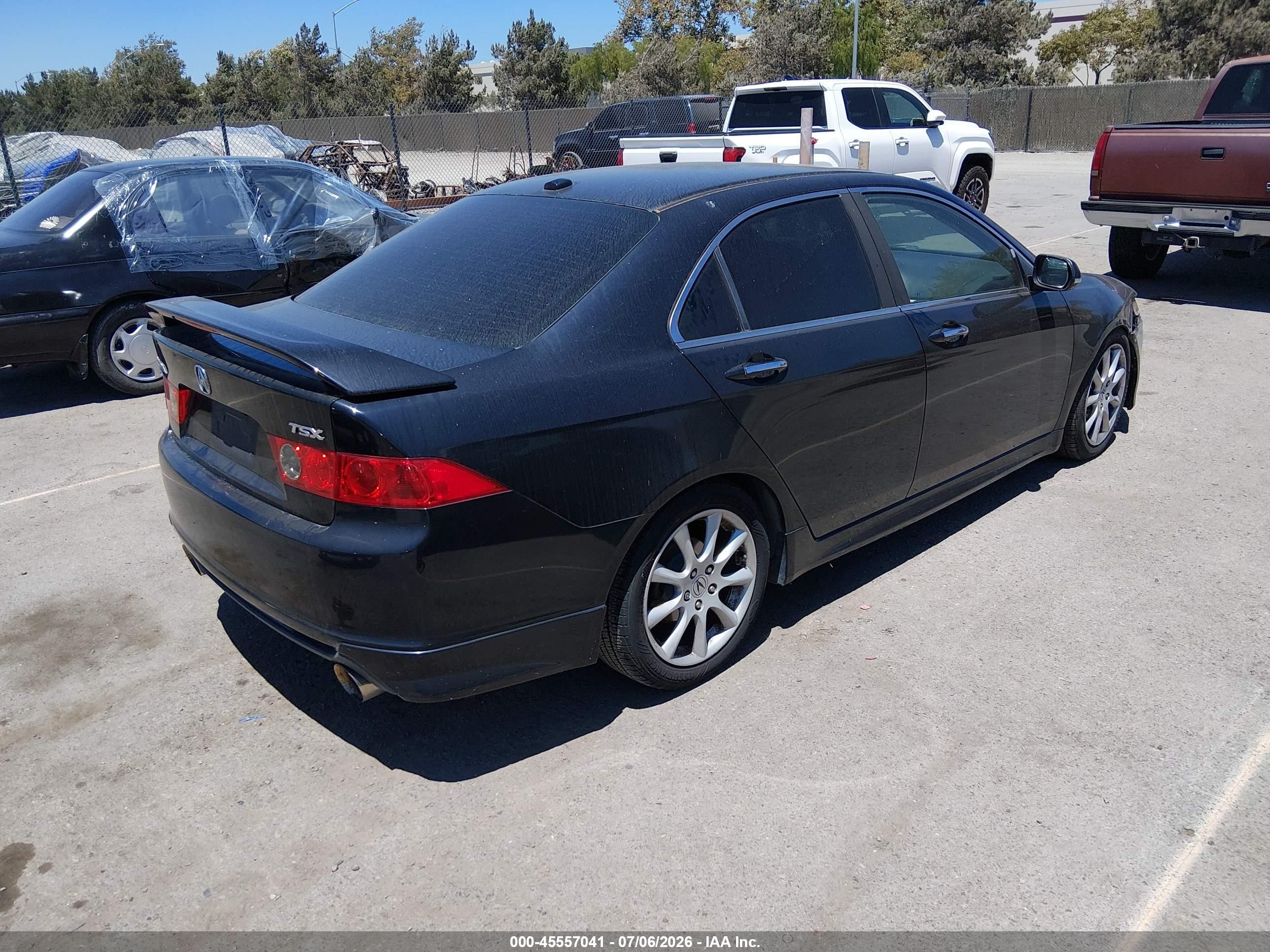 2006 Acura Tsx   Black vin: JH4CL96816C017448