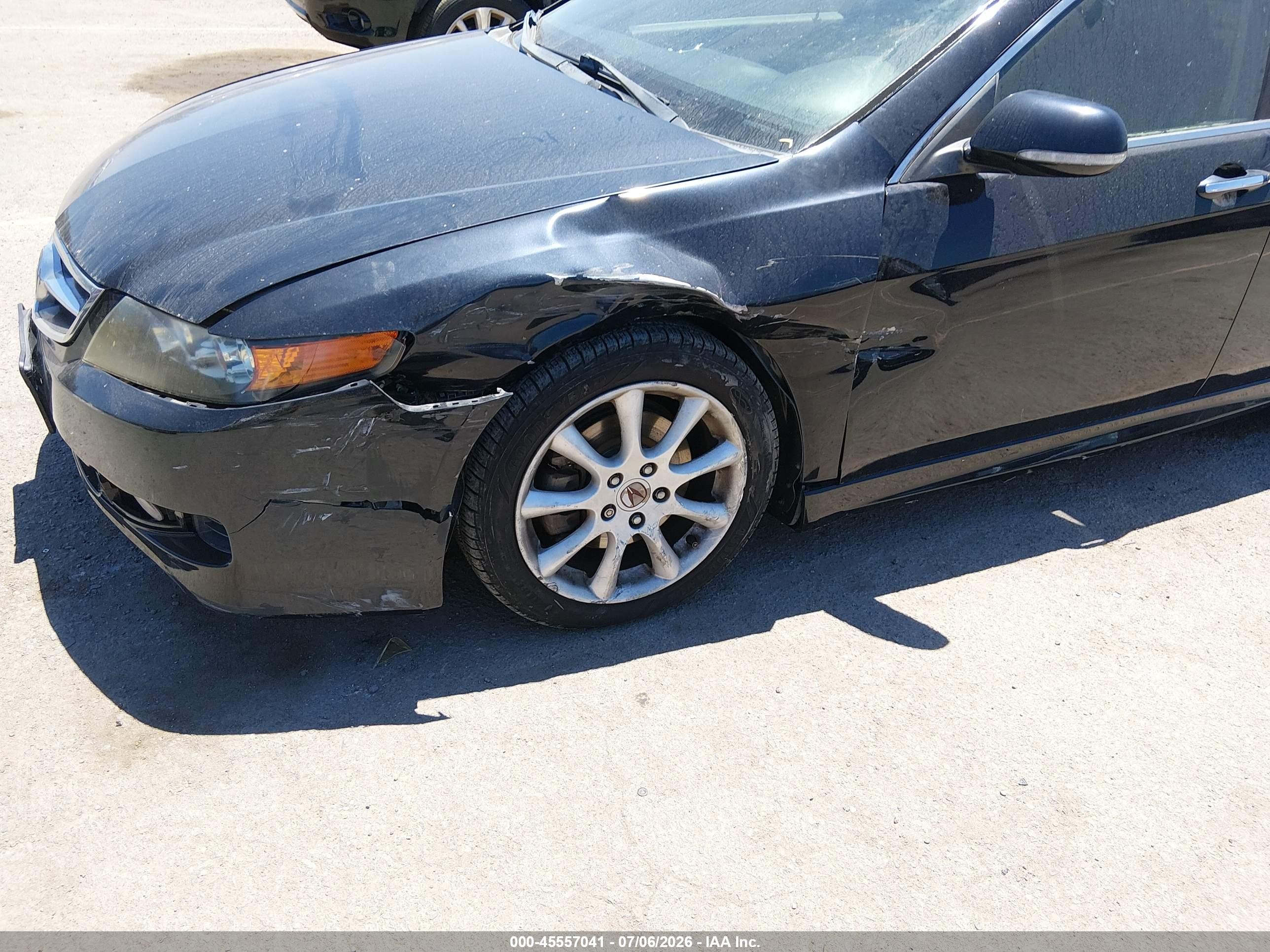 2006 Acura Tsx   Black vin: JH4CL96816C017448