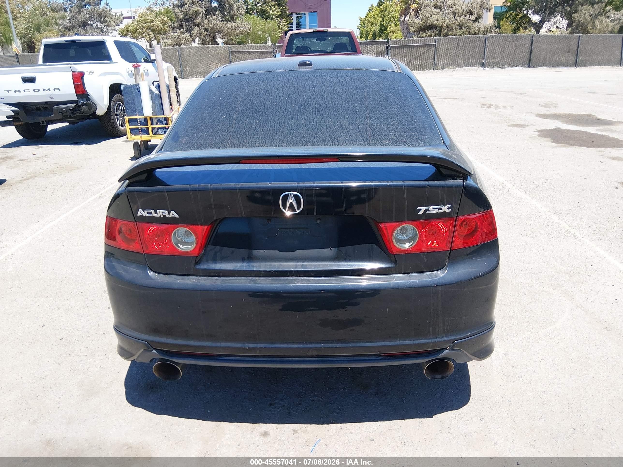 2006 Acura Tsx   Black vin: JH4CL96816C017448