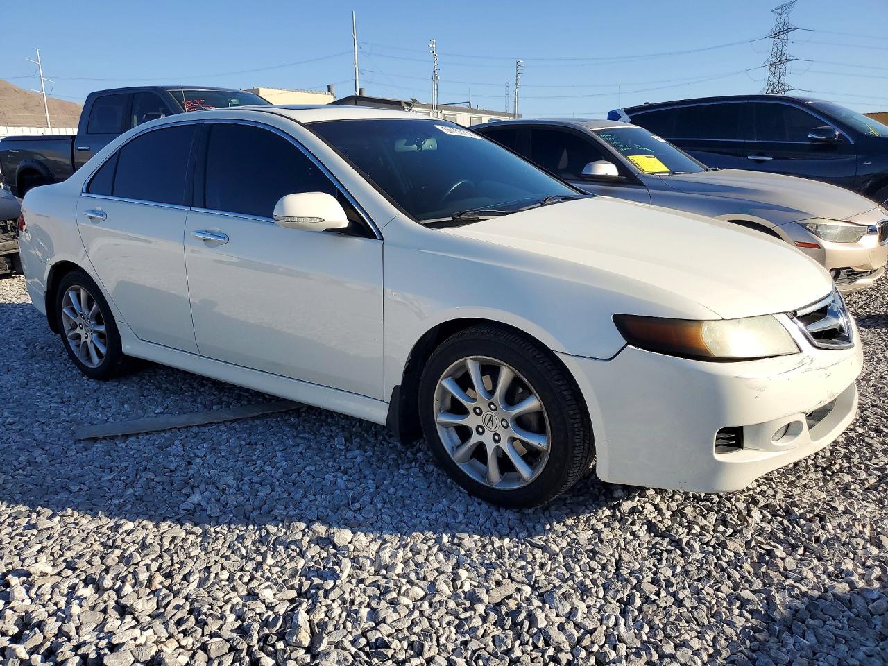 2008 Acura Tsx White vin: JH4CL96818C003231