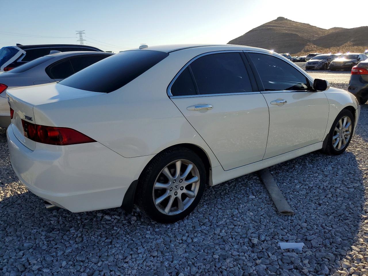 2008 Acura Tsx White vin: JH4CL96818C003231