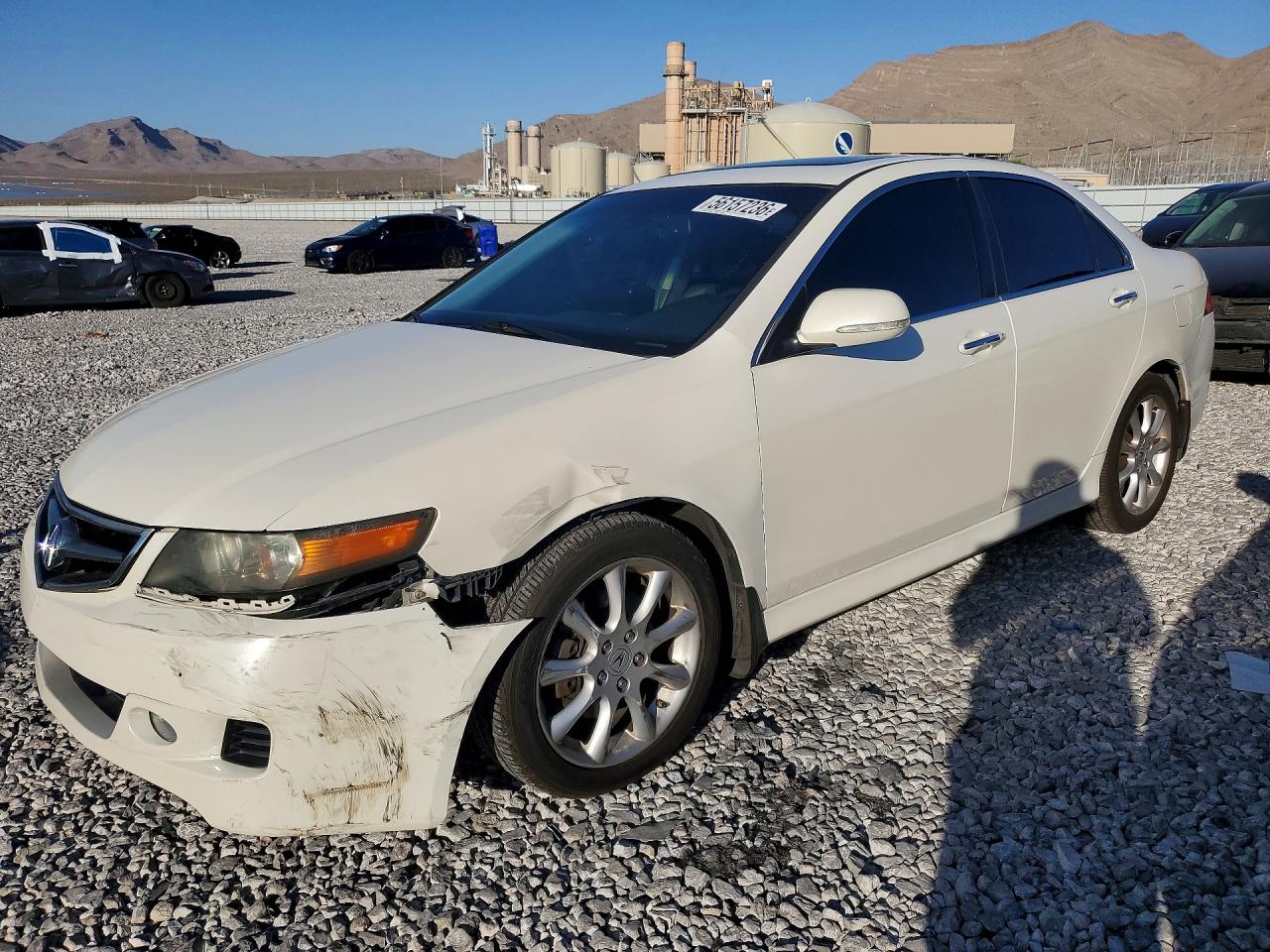 2008 Acura Tsx White vin: JH4CL96818C003231