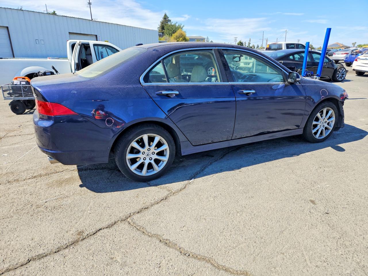 2008 Acura Tsx Blue vin: JH4CL96818C009613