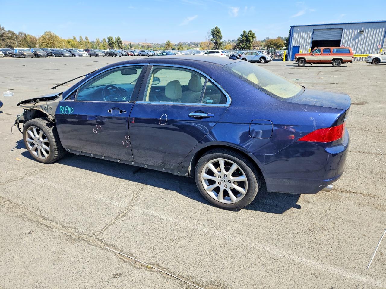 2008 Acura Tsx Blue vin: JH4CL96818C009613