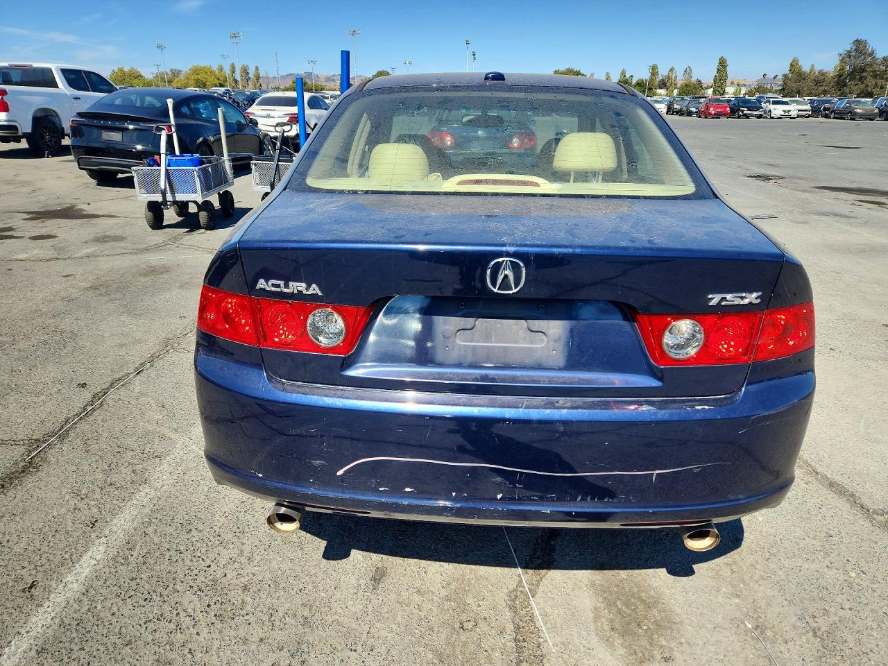 2008 Acura Tsx Blue vin: JH4CL96818C009613