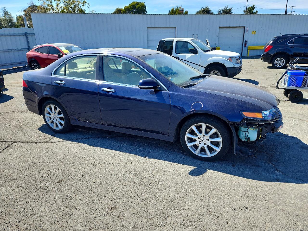 2008 Acura Tsx Blue vin: JH4CL96818C009613