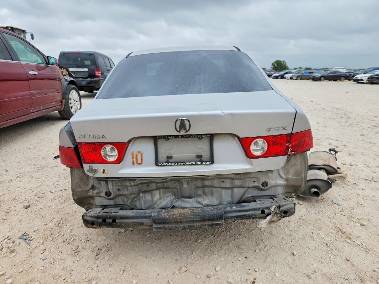 2004 Acura Tsx Silver vin: JH4CL96824C033817