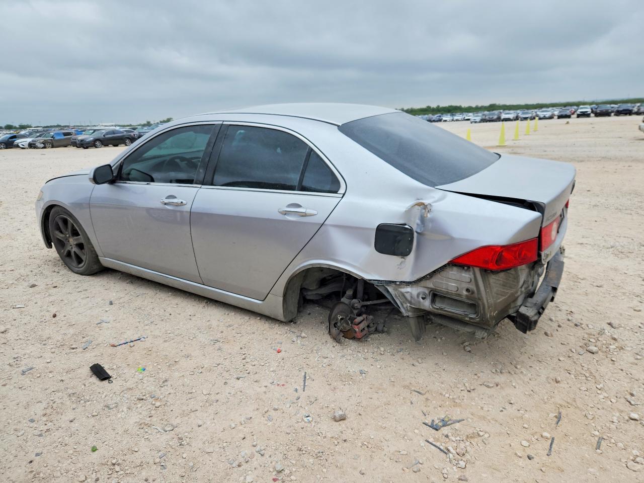 2004 Acura Tsx Silver vin: JH4CL96824C033817