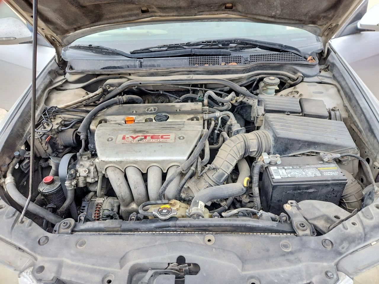 2004 Acura Tsx Silver vin: JH4CL96824C033817