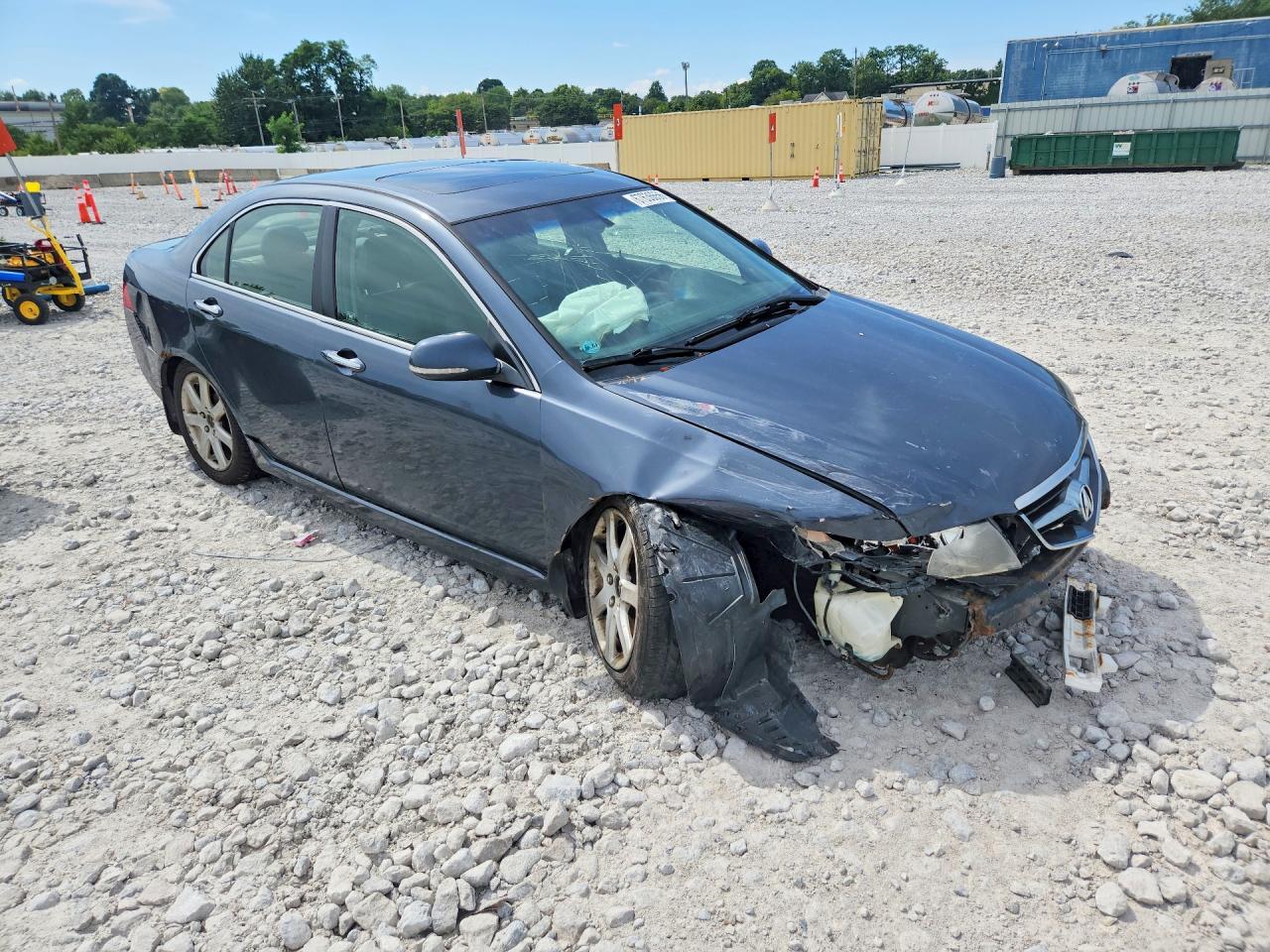 2004 Acura Tsx Gray vin: JH4CL96824C040895