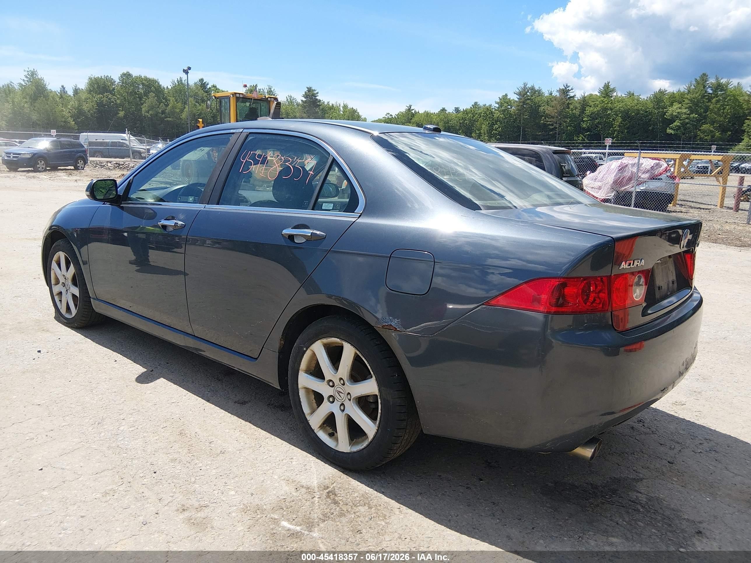 2005 Acura Tsx   Gray vin: JH4CL96825C005906