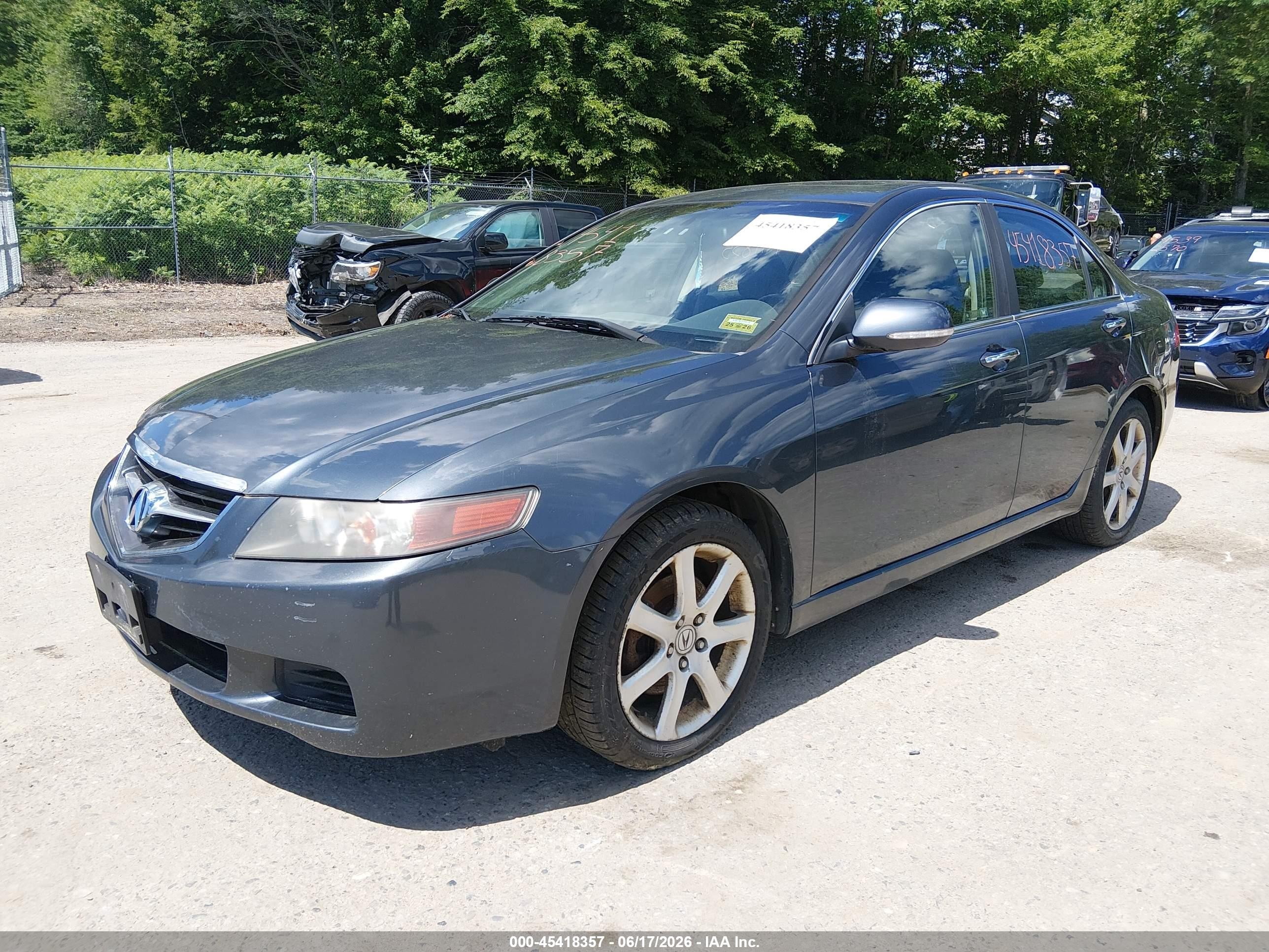 2005 Acura Tsx   Gray vin: JH4CL96825C005906
