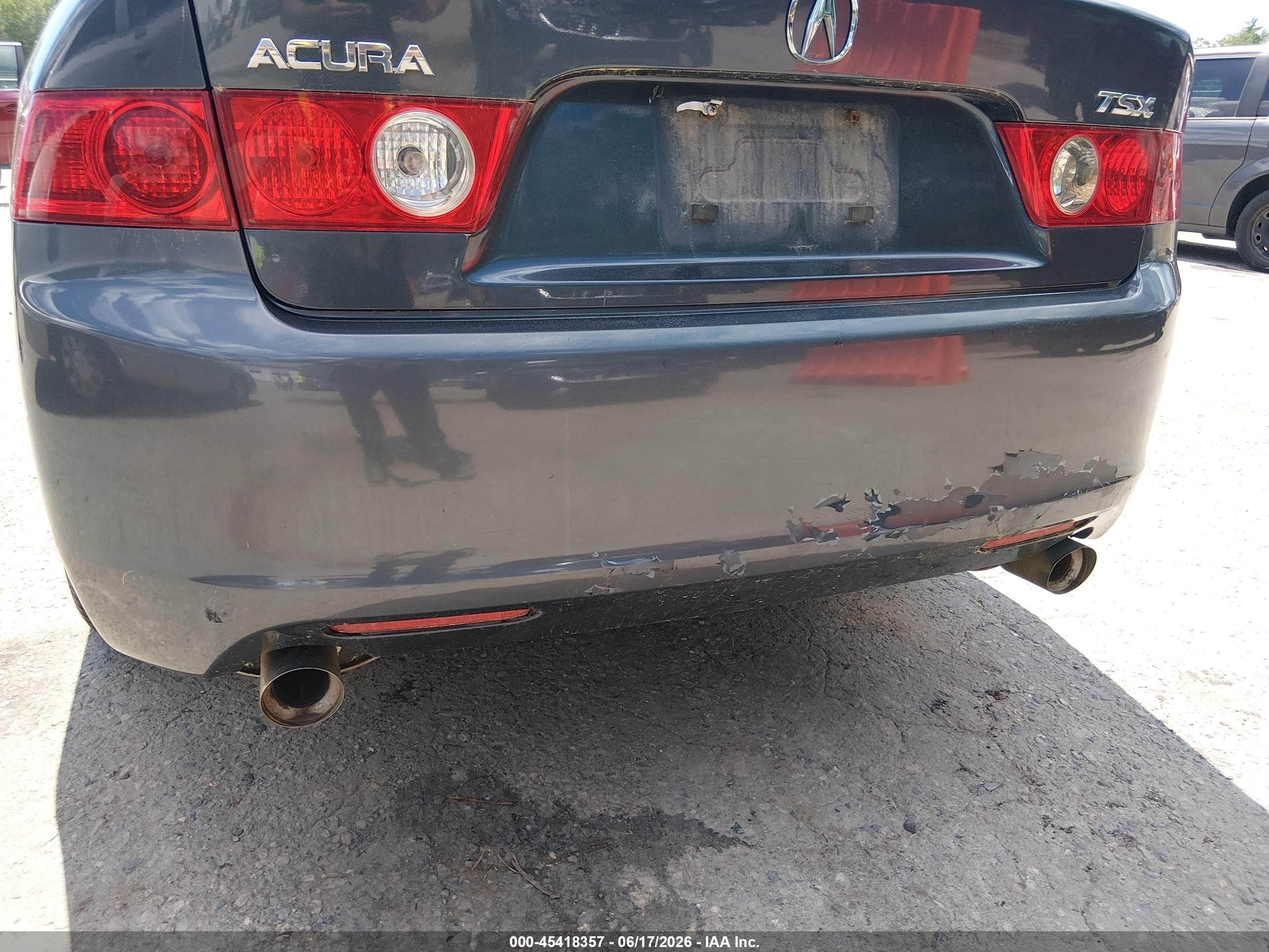 2005 Acura Tsx   Gray vin: JH4CL96825C005906