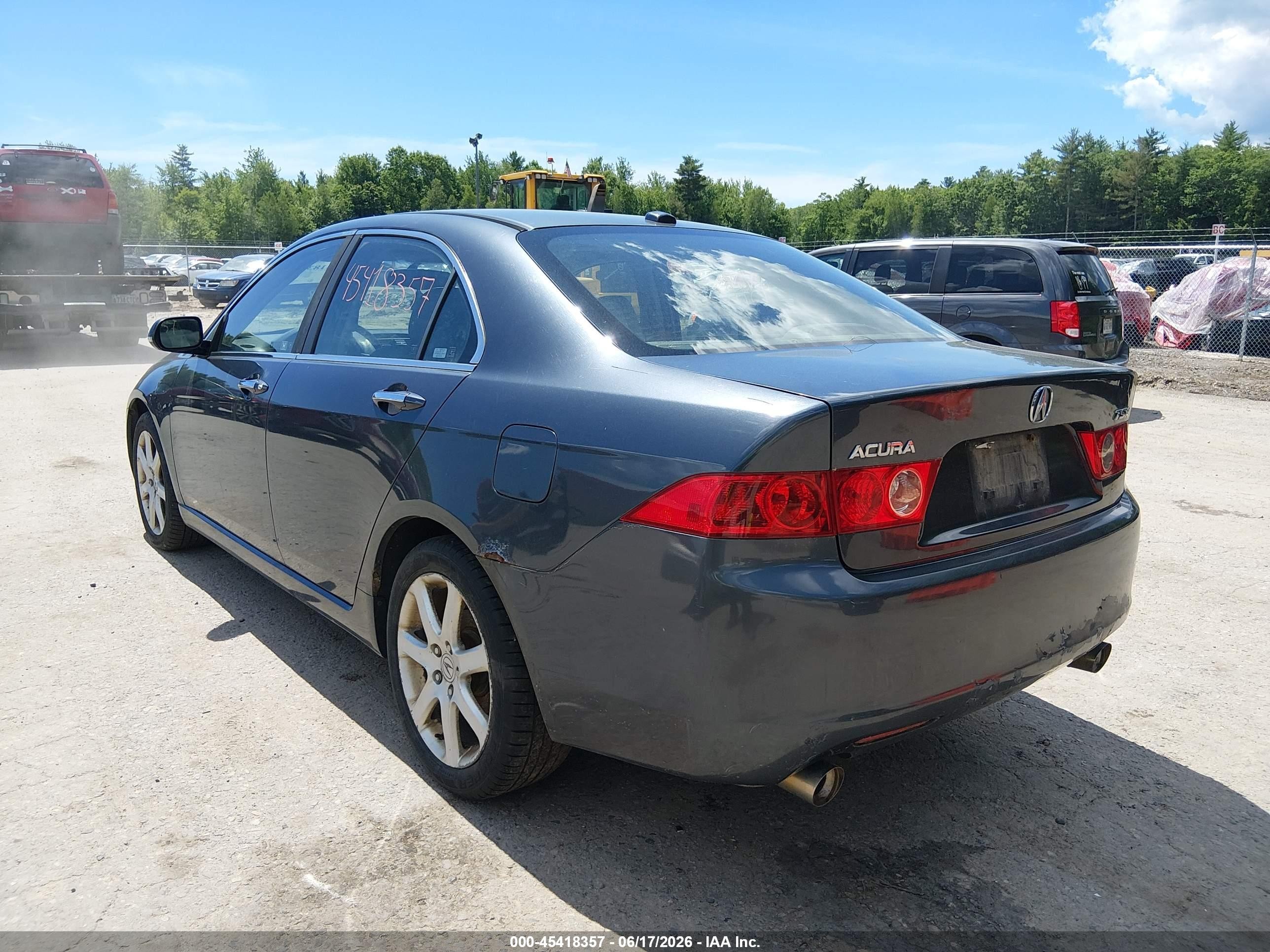 2005 Acura Tsx   Gray vin: JH4CL96825C005906