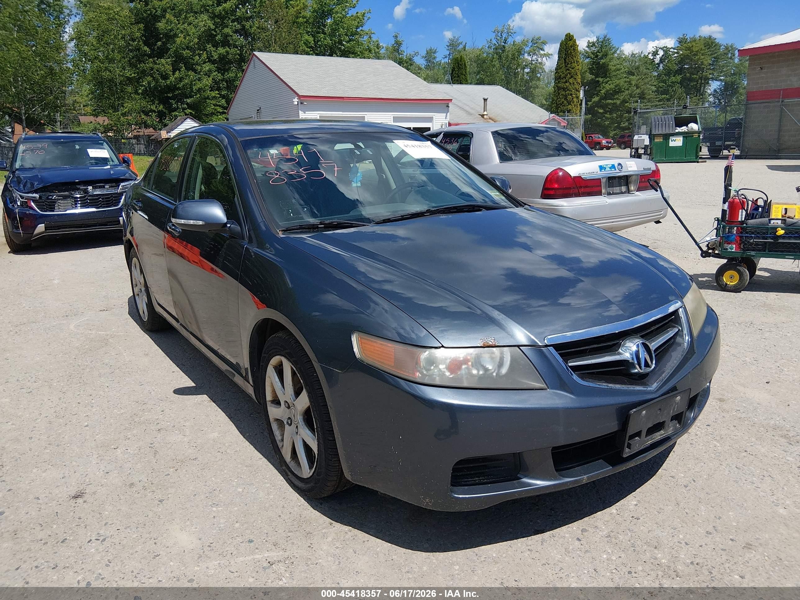 2005 Acura Tsx   Gray vin: JH4CL96825C005906