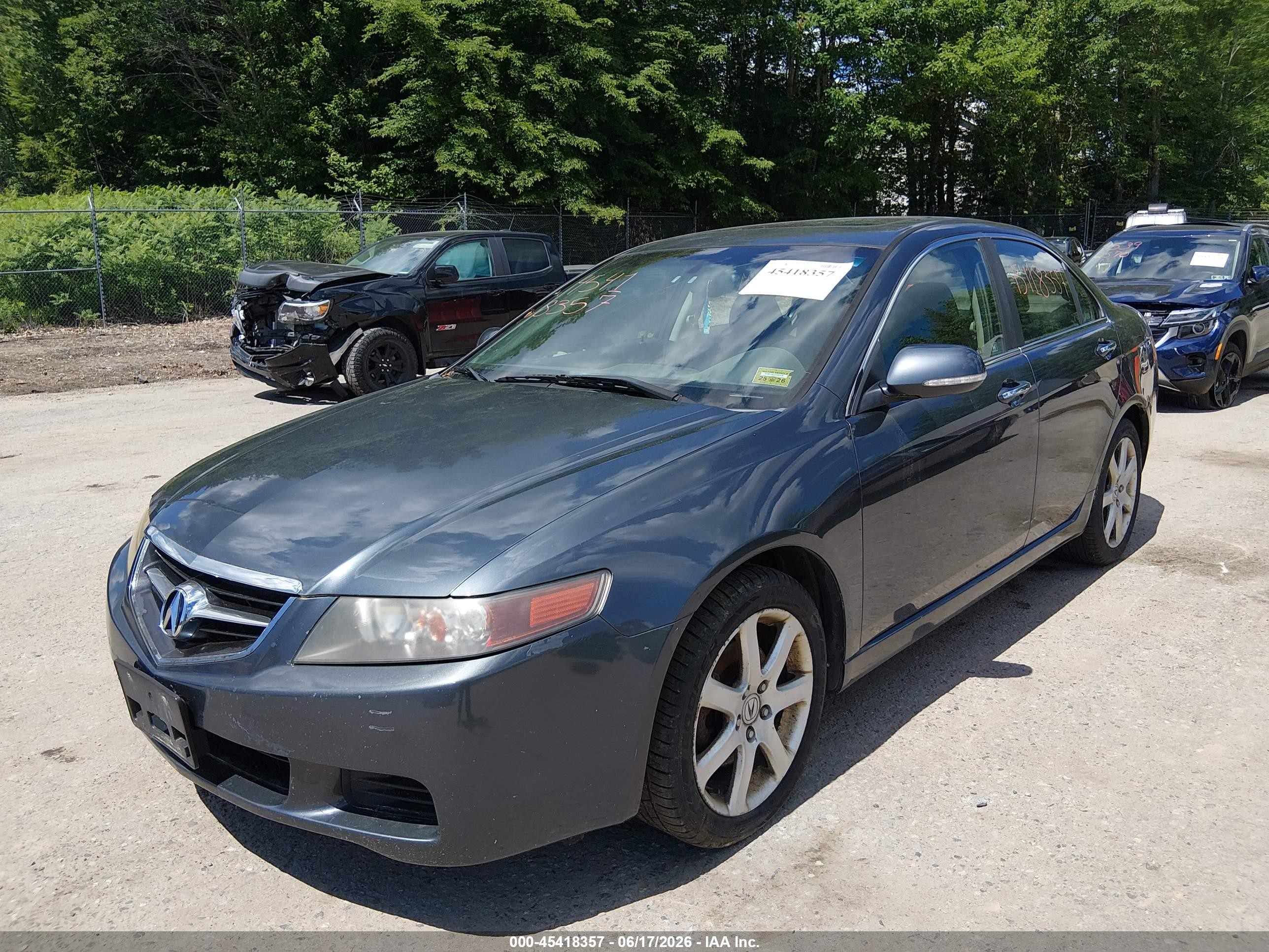 2005 Acura Tsx   Gray vin: JH4CL96825C005906