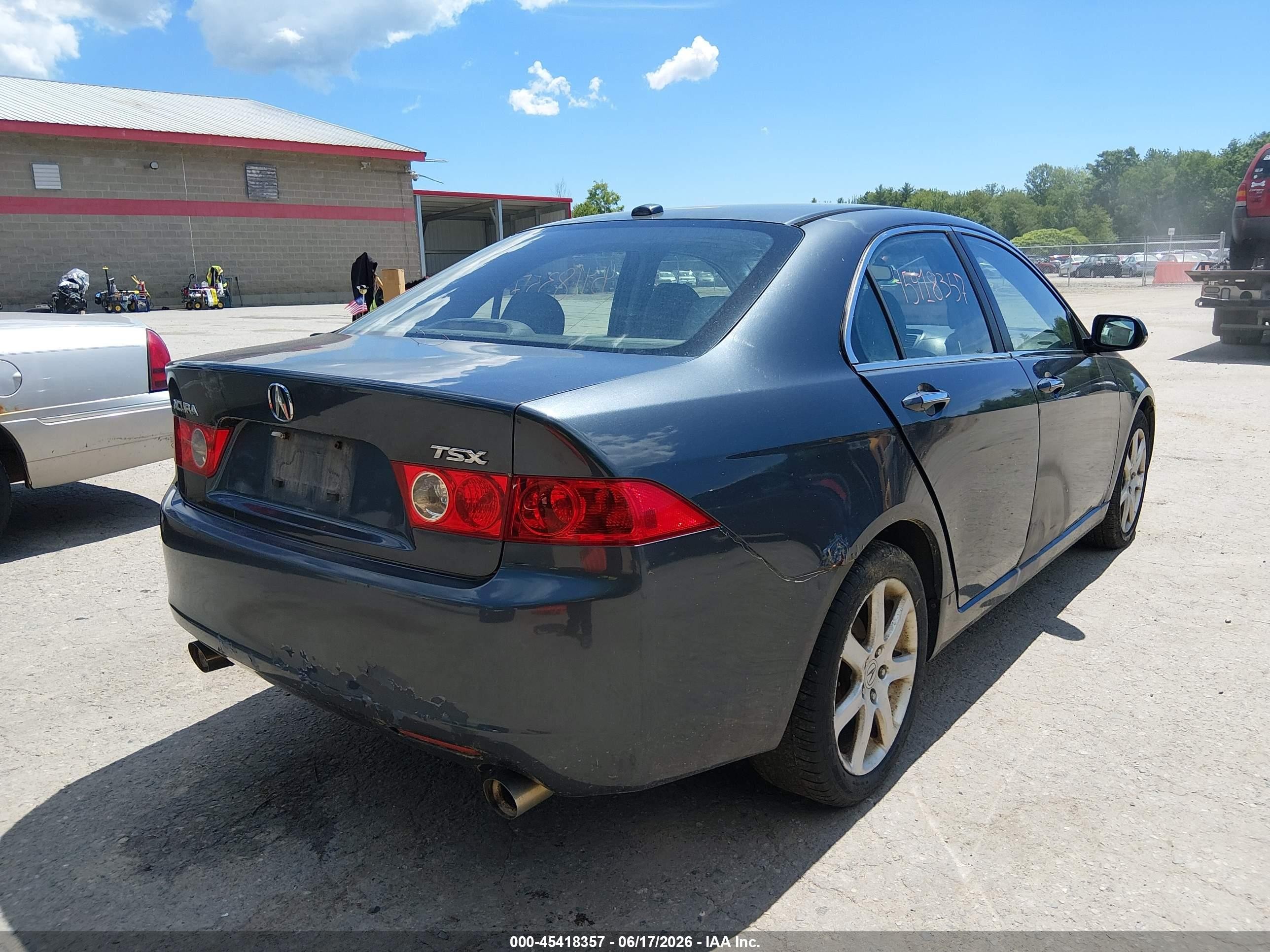 2005 Acura Tsx   Gray vin: JH4CL96825C005906