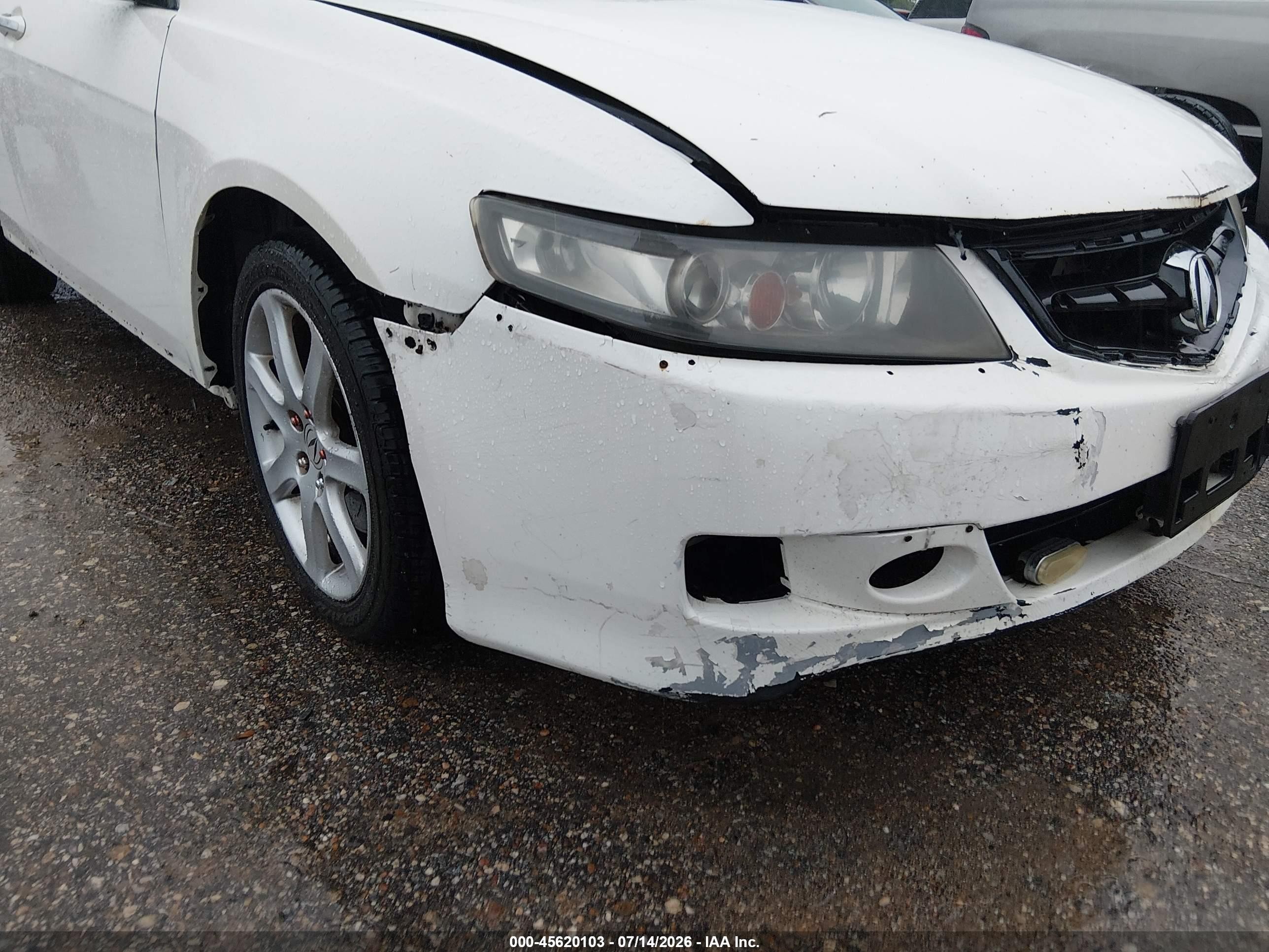 2005 Acura Tsx   White vin: JH4CL96825C020759