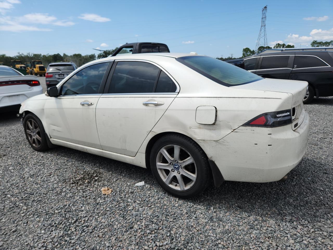 2005 Acura Tsx White vin: JH4CL96825C022298