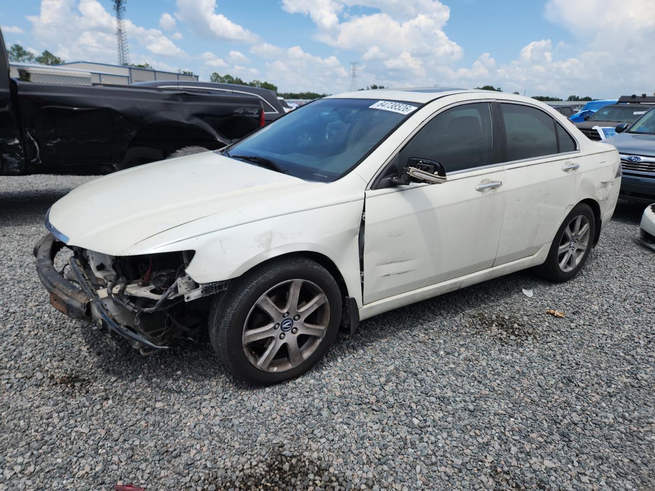 2005 Acura Tsx White vin: JH4CL96825C022298