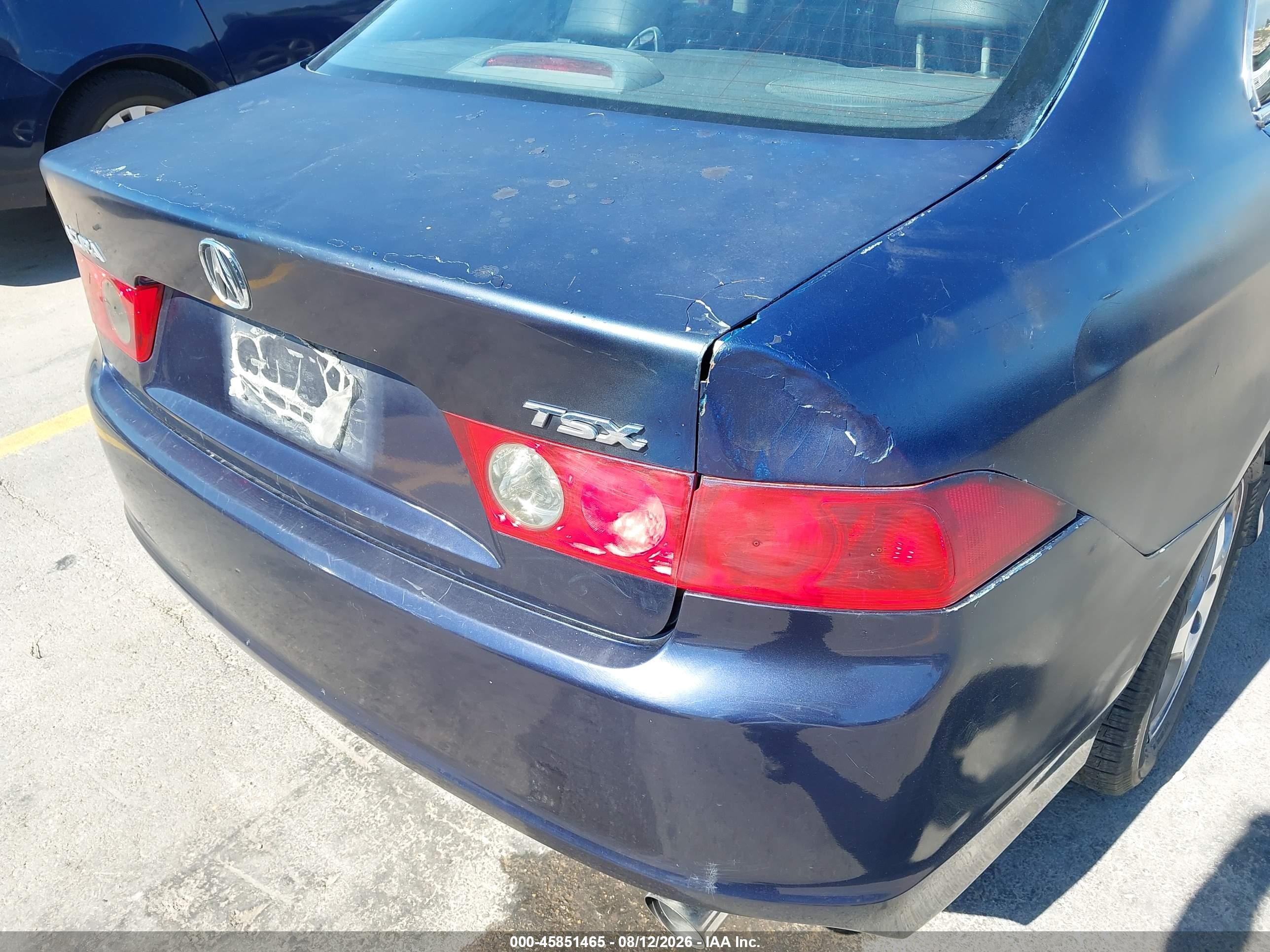 2006 Acura Tsx   Dark Blue vin: JH4CL96826C000576