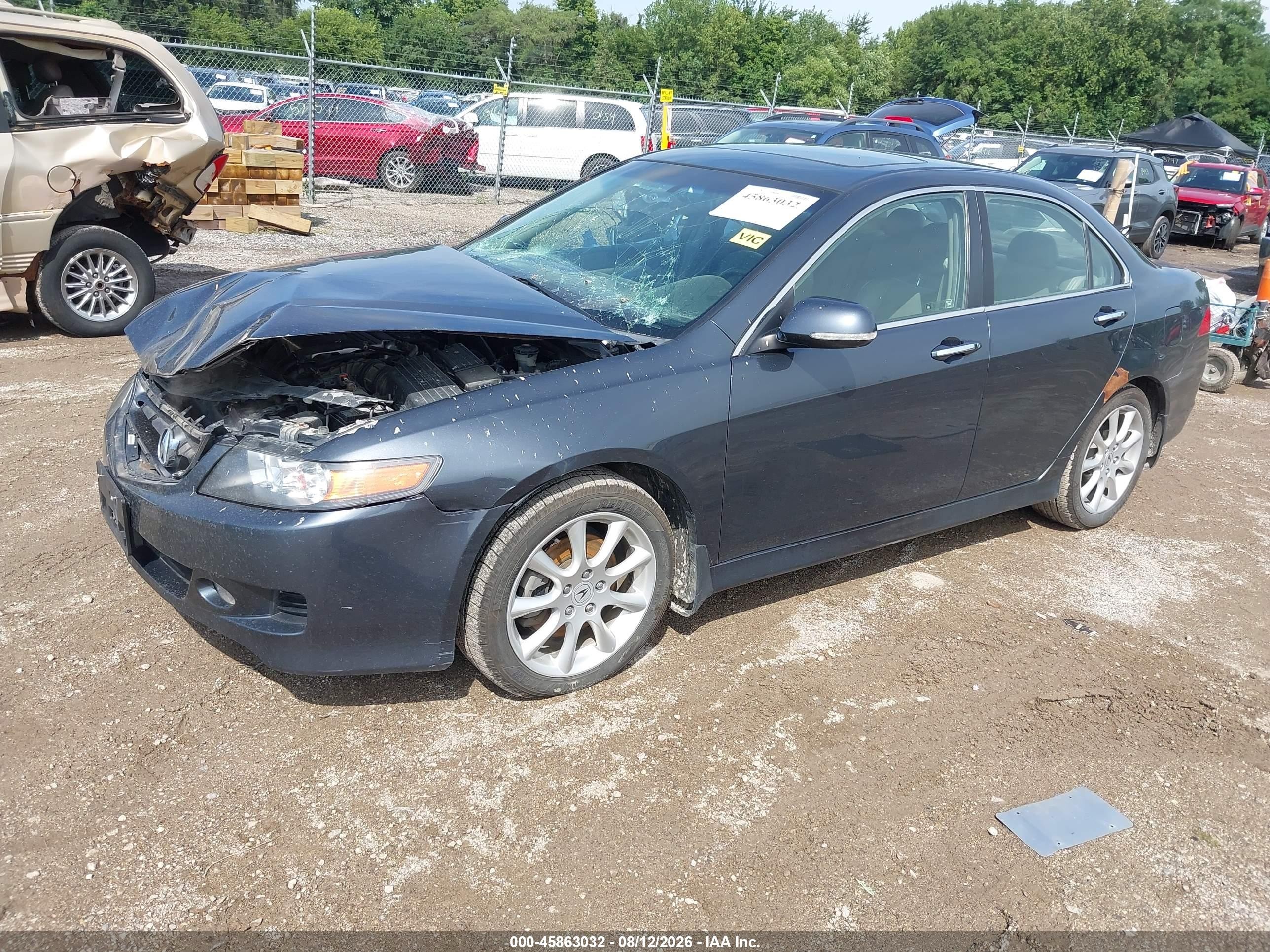 2006 Acura Tsx   Gray vin: JH4CL96826C013229