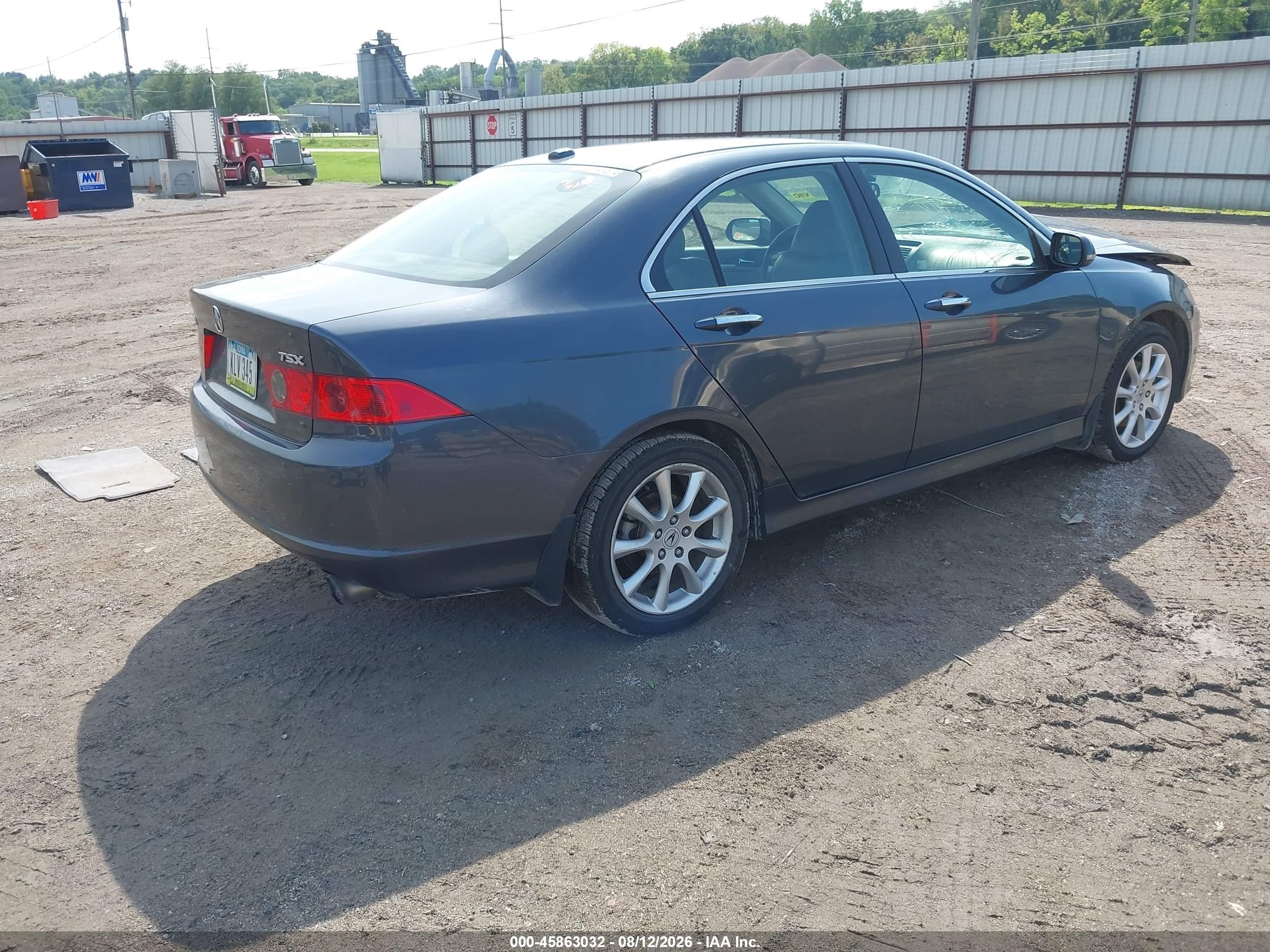 2006 Acura Tsx   Gray vin: JH4CL96826C013229