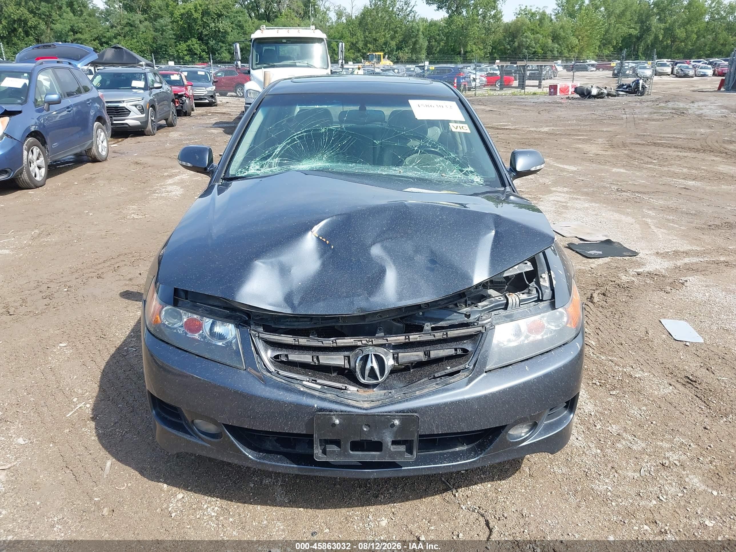 2006 Acura Tsx   Gray vin: JH4CL96826C013229