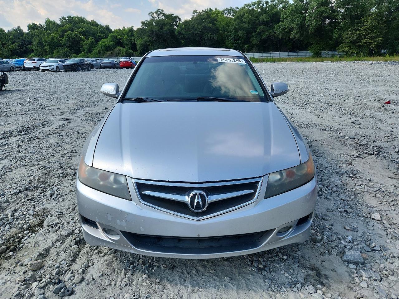 2006 Acura Tsx Silver vin: JH4CL96826C014185