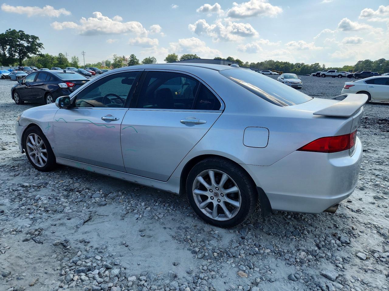 2006 Acura Tsx Silver vin: JH4CL96826C014185