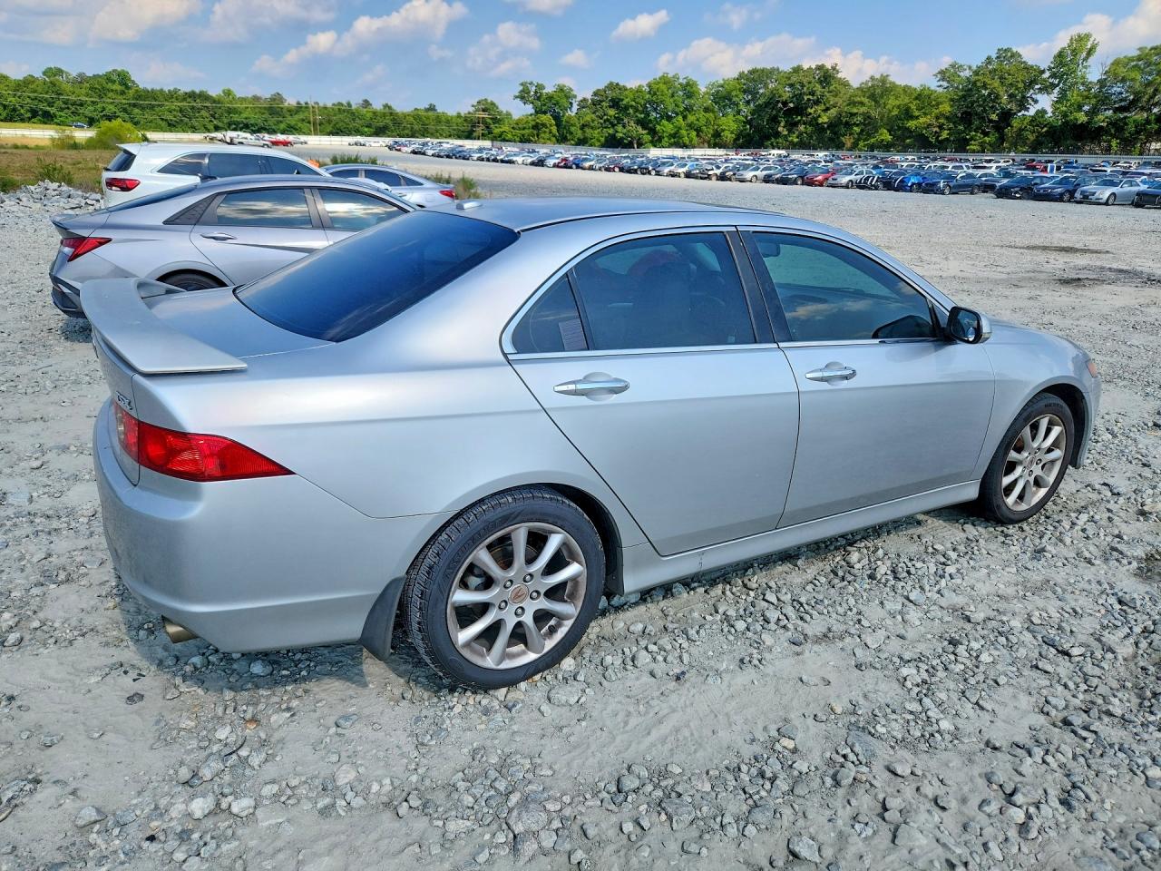 2006 Acura Tsx Silver vin: JH4CL96826C014185