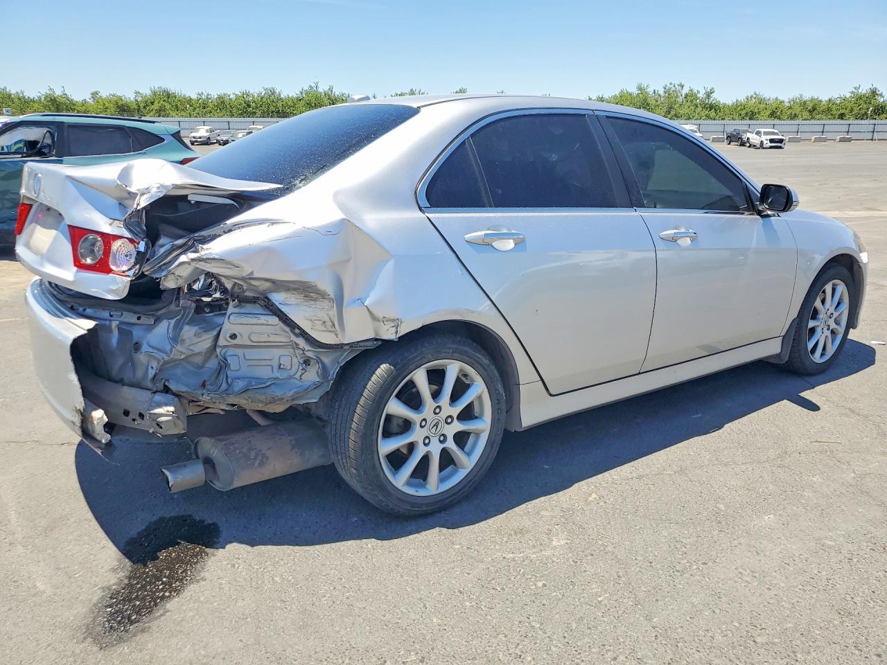 2006 Acura Tsx Silver vin: JH4CL96826C015711