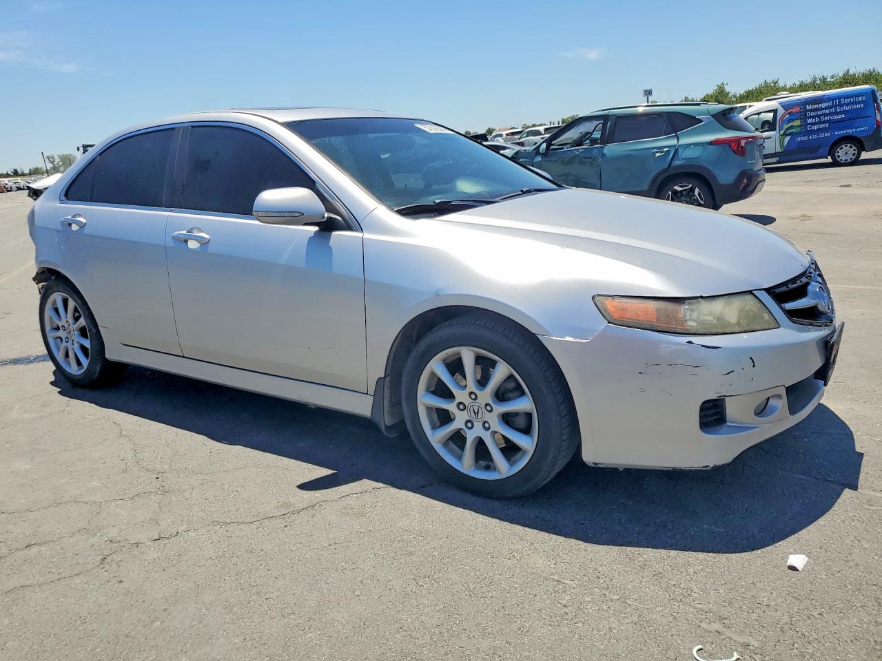 2006 Acura Tsx Silver vin: JH4CL96826C015711