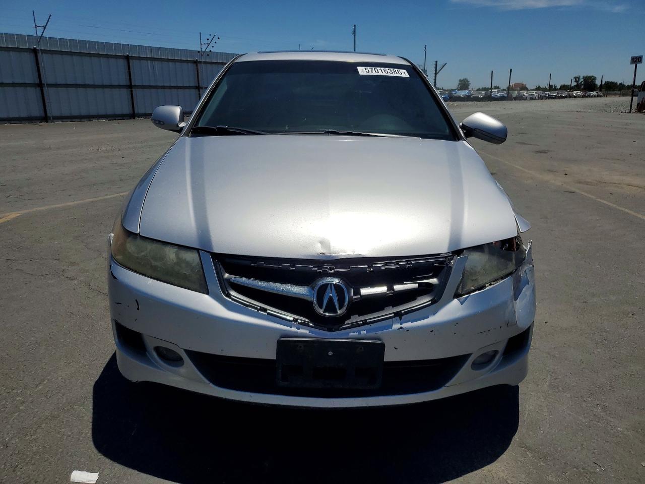 2006 Acura Tsx Silver vin: JH4CL96826C015711