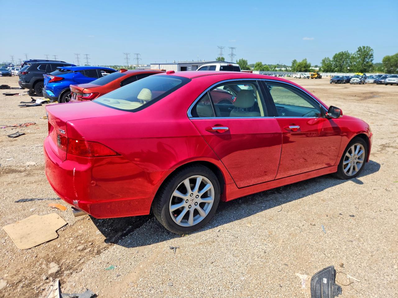 2006 Acura Tsx Красный vin: JH4CL96826C030760
