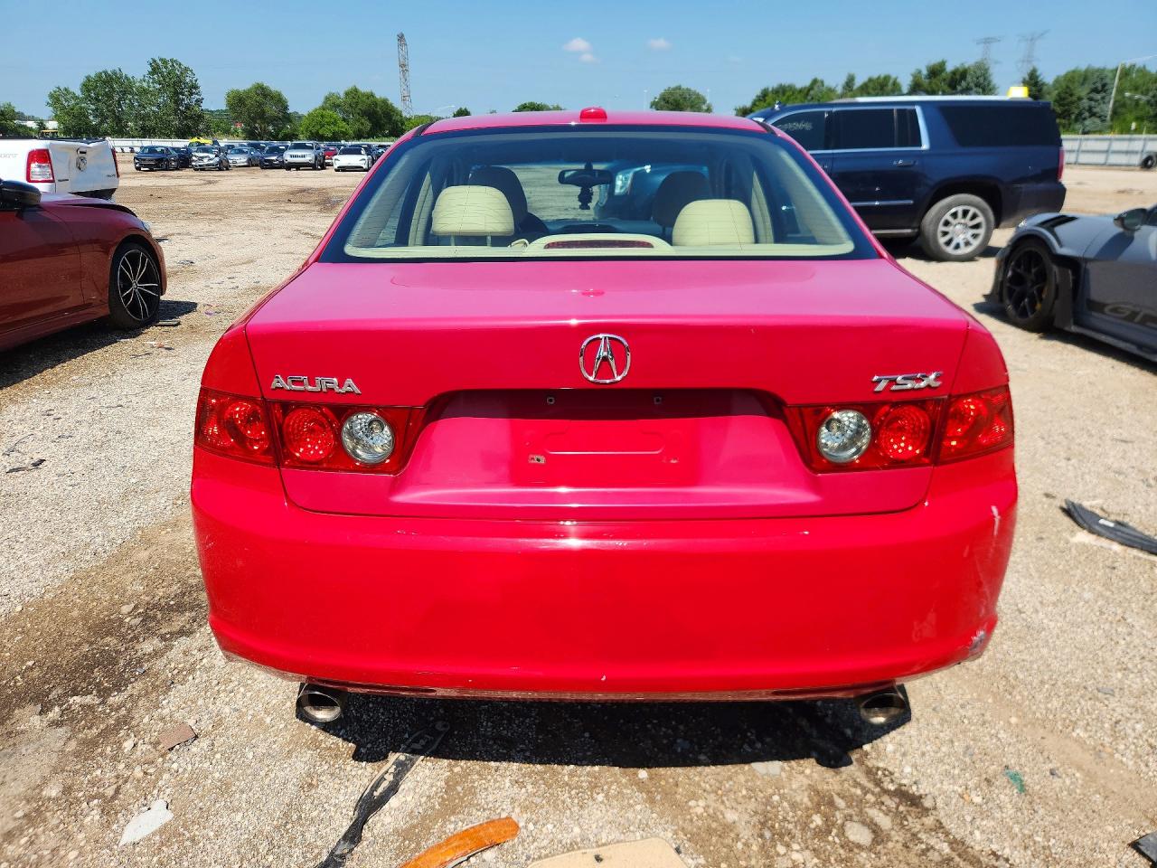2006 Acura Tsx Красный vin: JH4CL96826C030760