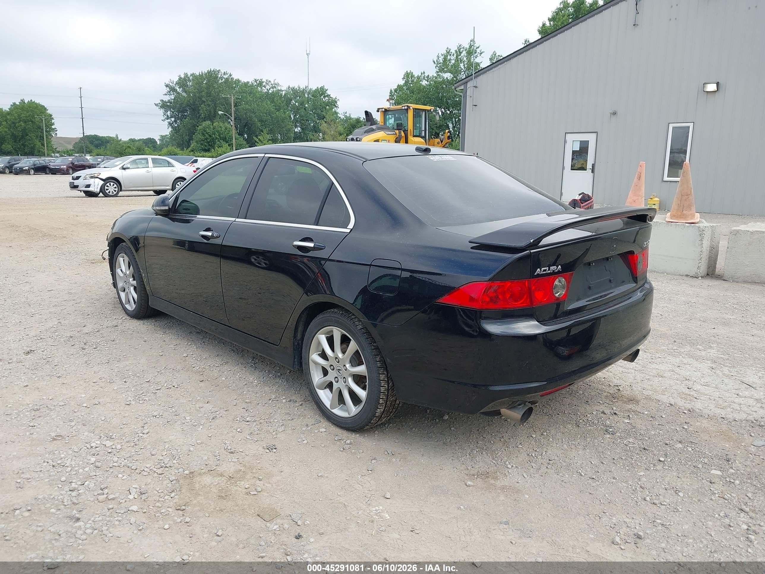 2007 Acura Tsx   Black vin: JH4CL96827C015483