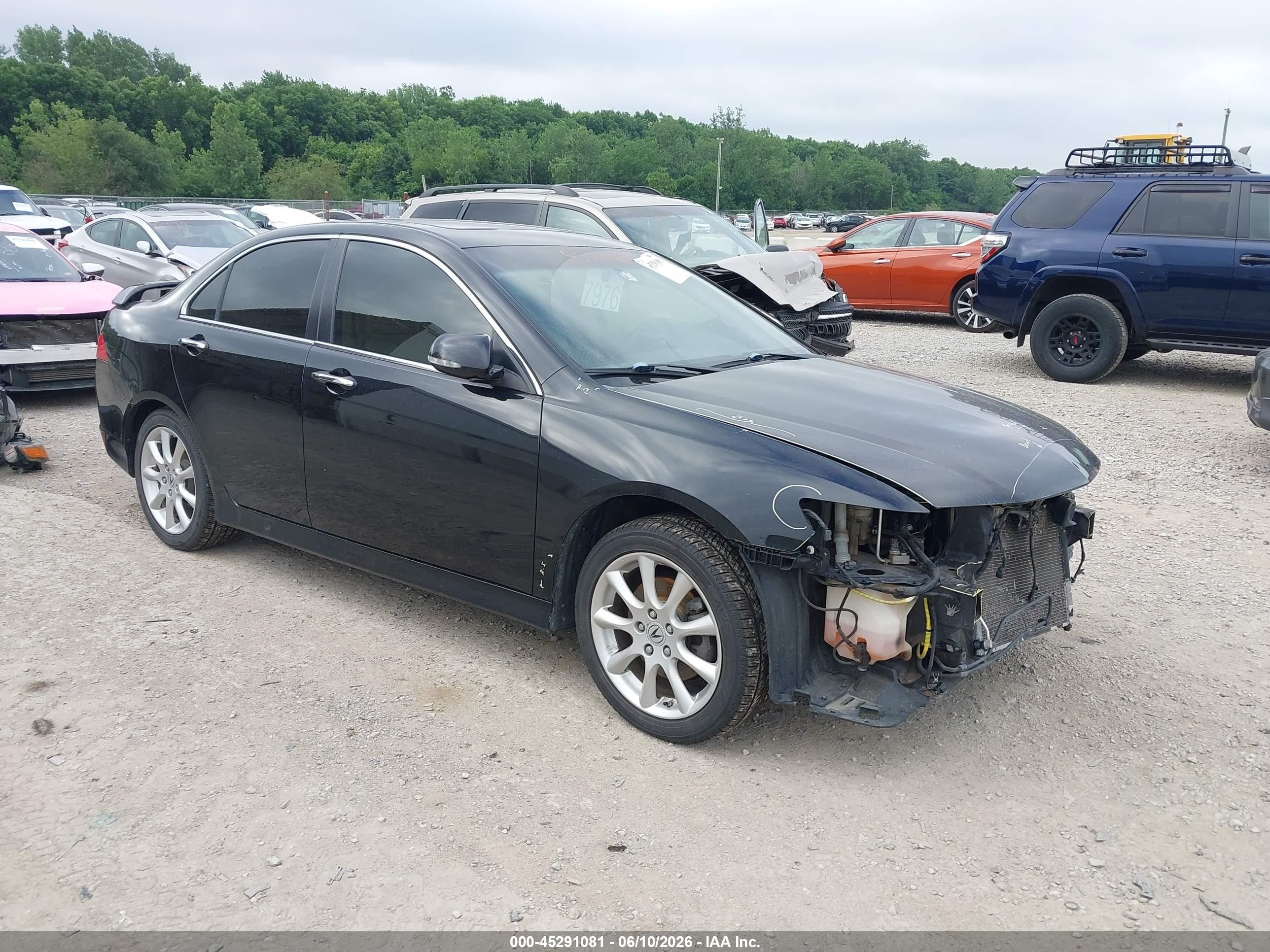 2007 Acura Tsx   Black vin: JH4CL96827C015483